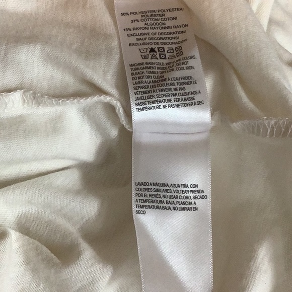 Lucky Brand Size XL Women's Butterfly Graphic T-Shirt, Marshmallow. New - Picture 7 of 8